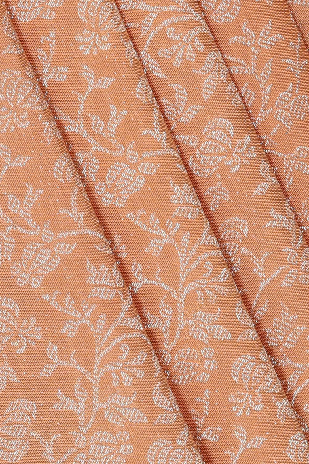 Image of Kanchipattu Peach Brocade Saree